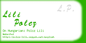 lili polcz business card